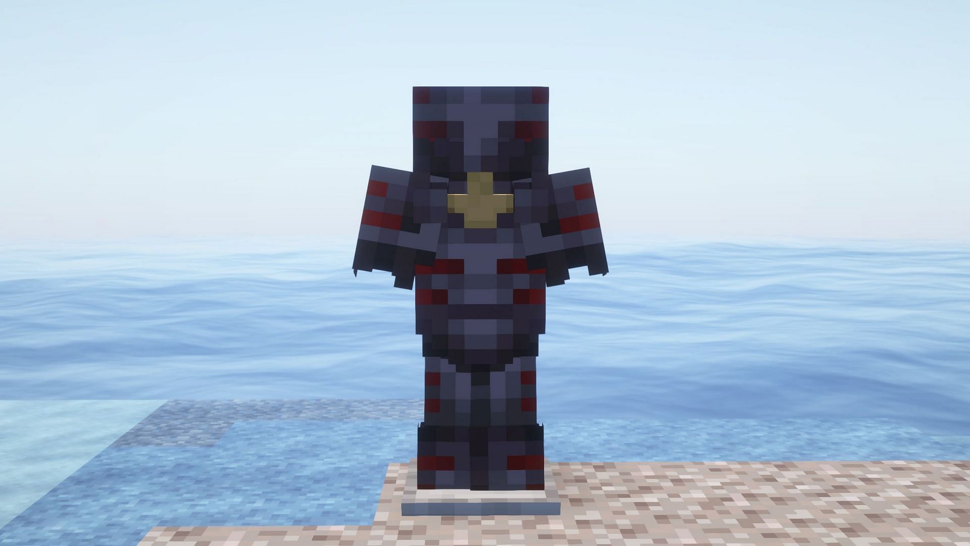 Rib armor trim is unique because of its dark and stealth look (Image via Sportskeeda Gaming || Mojang Studios)